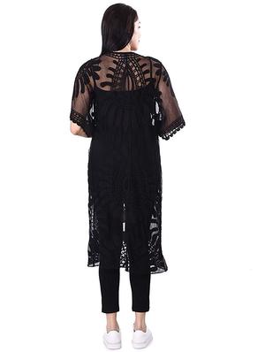 embroidered regular shrug - 16816450 - Standard Image - 3