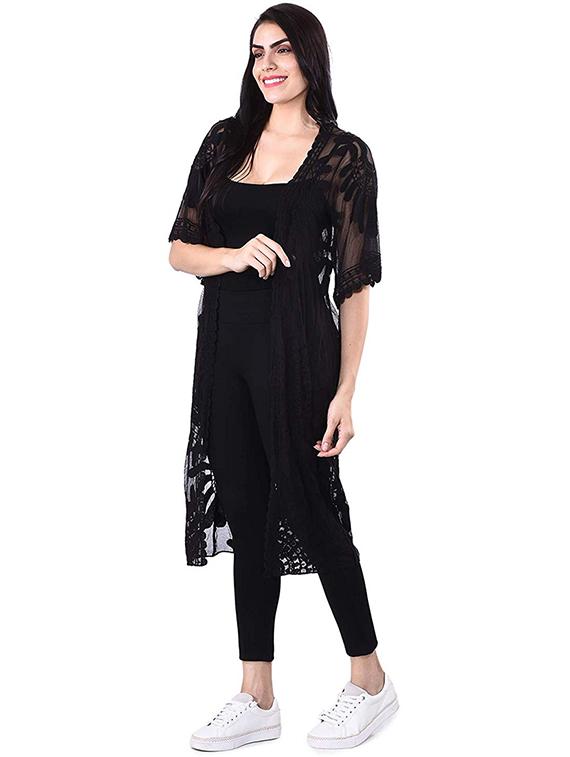 embroidered regular shrug - 16816450 - Zoom Image - 2