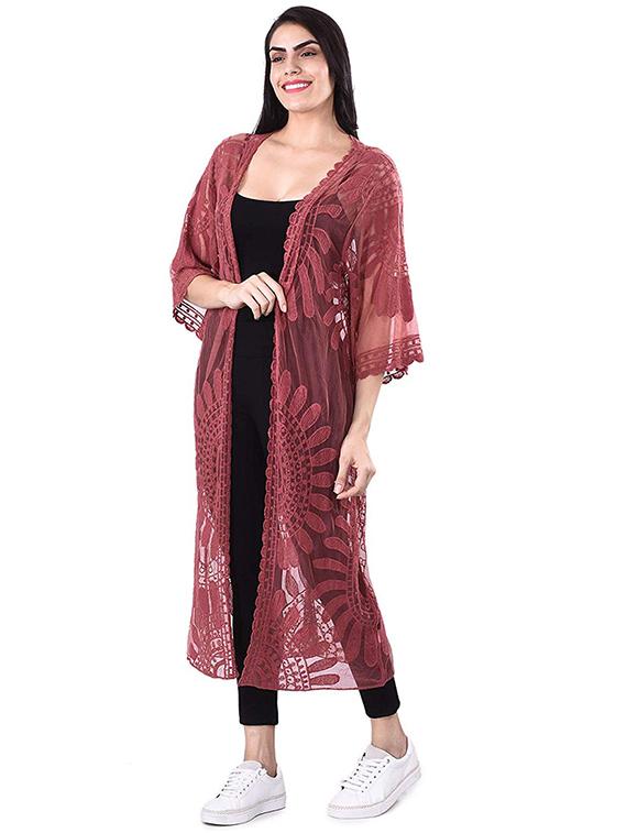 embroidered regular shrug - 16816451 - Zoom Image - 2
