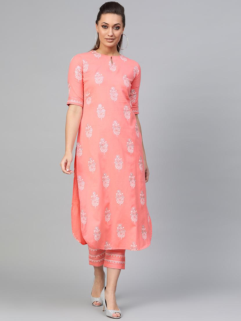 floral kurta pant set - 16816601 - Zoom Image - 1