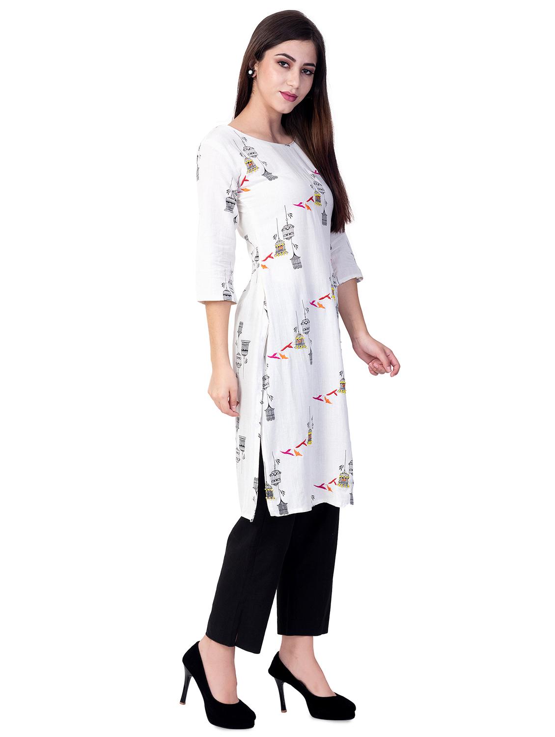 printed kurta pant set - 16816689 - Zoom Image - 2