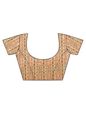 embroidered woven saree with blouse - 16816692 - Standard Image - 3