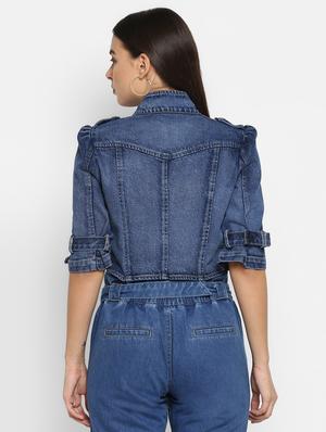 button up denim jacket - 16816771 - Standard Image - 3
