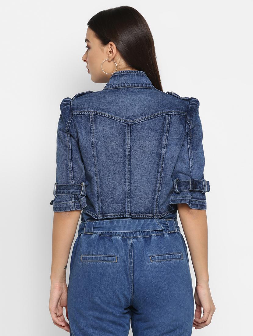 button up denim jacket - 16816771 - Zoom Image - 3