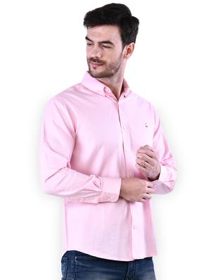 pink solid casual shirt - 16816791 - Standard Image - 2