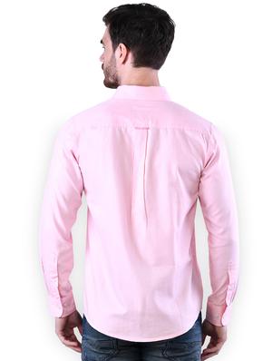 pink solid casual shirt - 16816791 - Standard Image - 3
