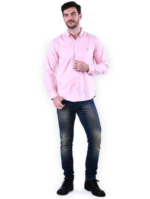 pink solid casual shirt - 16816791 - Standard Image - 4