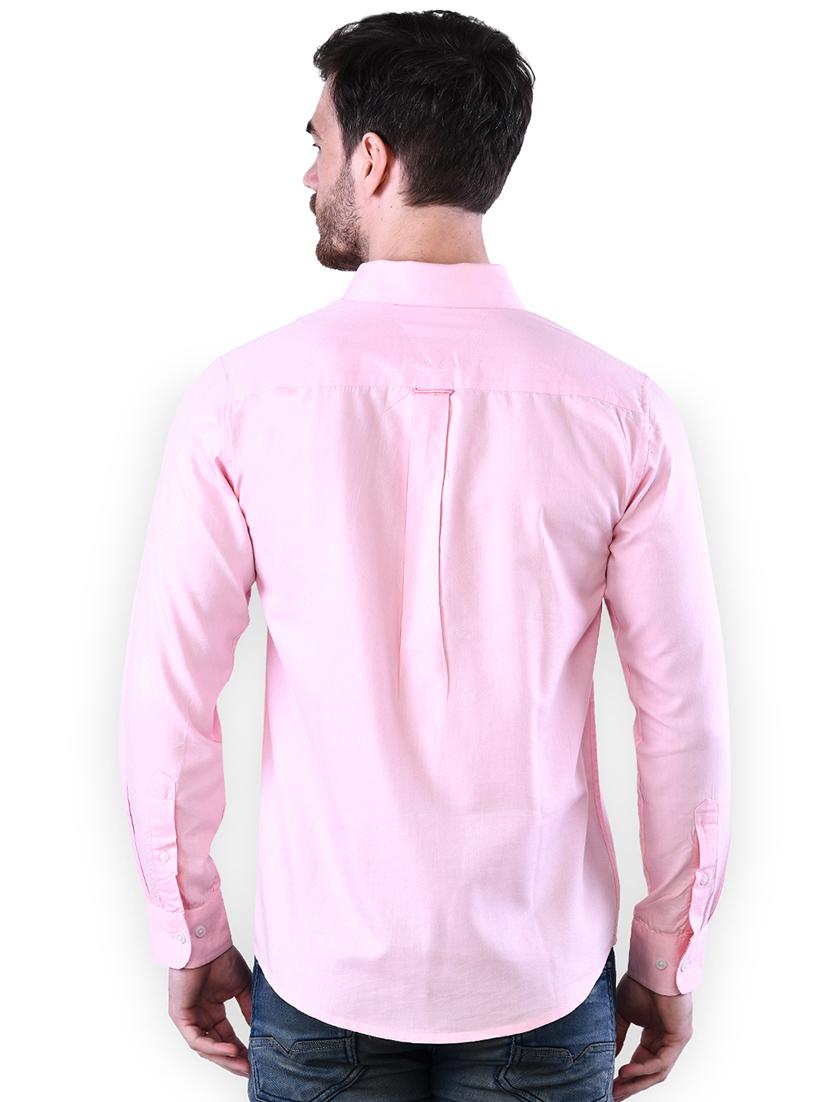 pink solid casual shirt - 16816791 - Zoom Image - 3