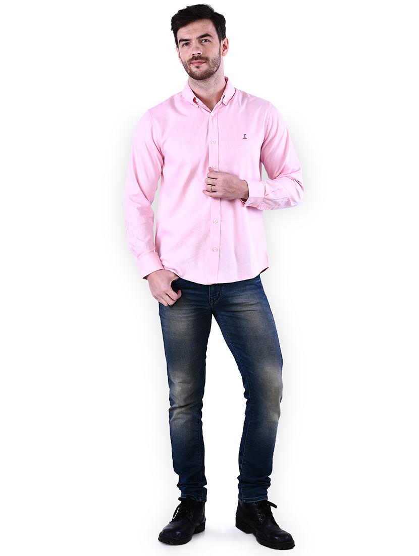 pink solid casual shirt - 16816791 - Zoom Image - 4