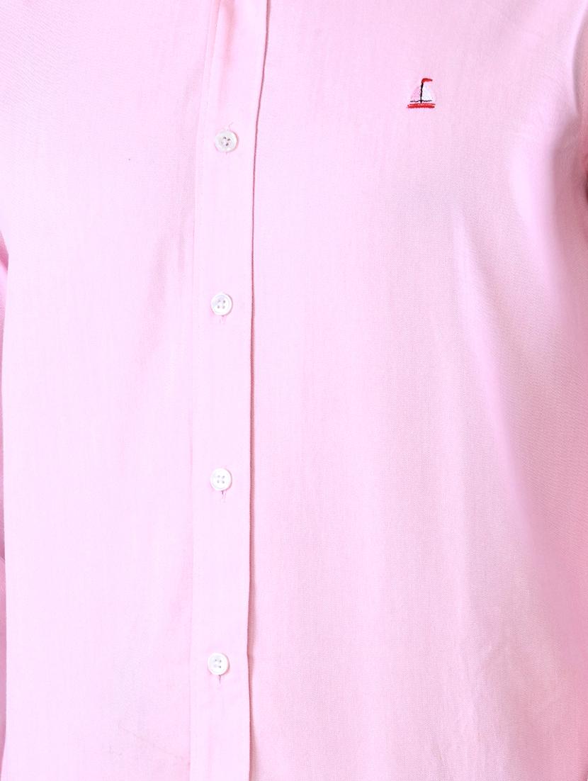 pink solid casual shirt - 16816791 - Zoom Image - 5