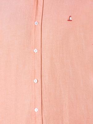 orange solid casual shirt - 16816796 - Standard Image - 5
