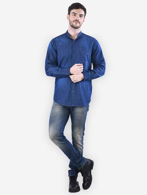 blue faded casual shirt - 16816814 - Standard Image - 4