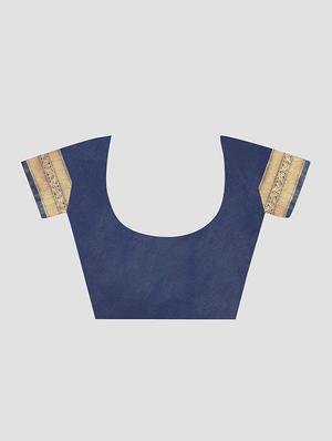 self design woven saree with blouse - 16816849 - Standard Image - 3
