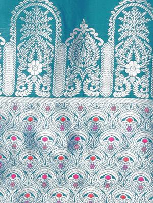 self design woven saree with blouse - 16816855 - Standard Image - 4