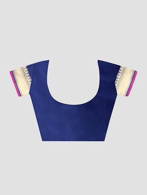 self design woven saree with blouse - 16816862 - Standard Image - 3