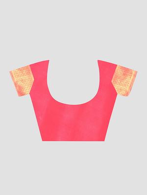 self design woven saree with blouse - 16816870 - Standard Image - 3
