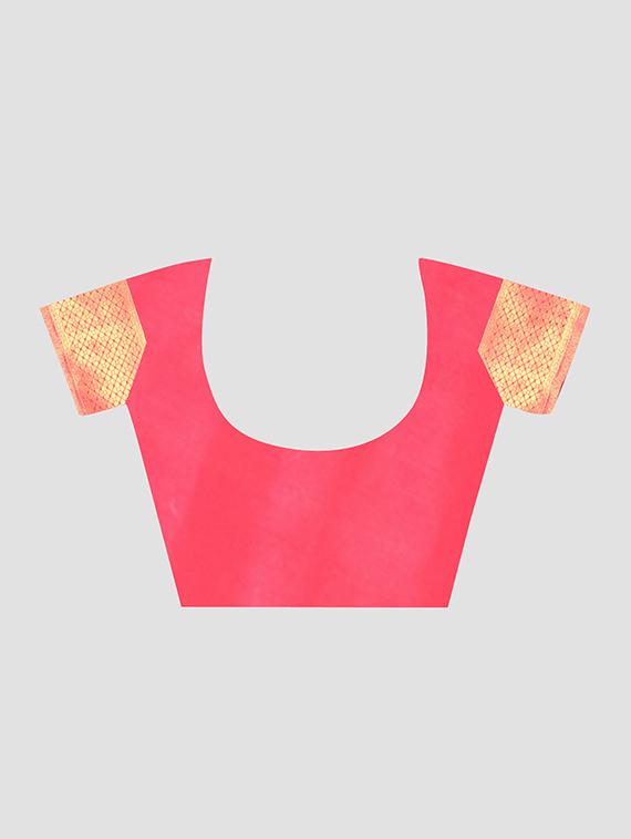 self design woven saree with blouse - 16816870 - Zoom Image - 3