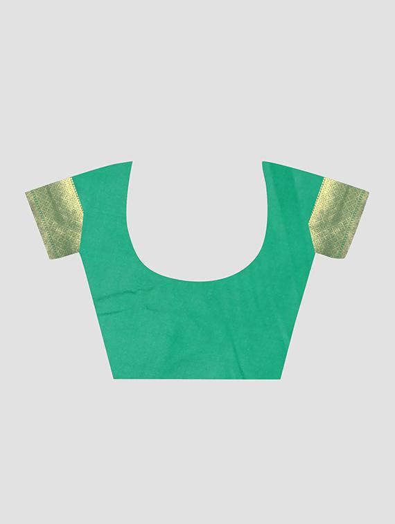 self design woven saree with blouse - 16816875 - Zoom Image - 2