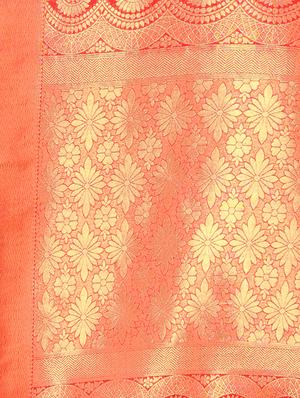 self design woven saree with blouse - 16816876 - Standard Image - 4