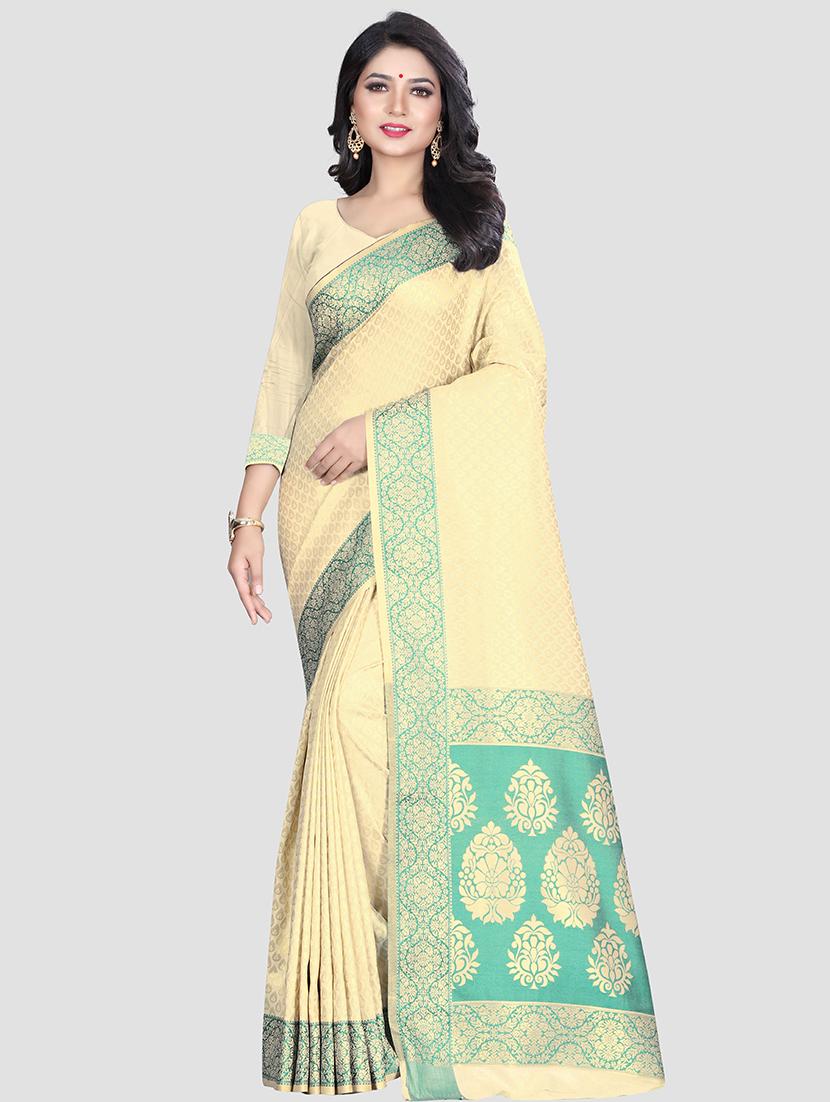 self design woven saree with blouse - 16816877 - Zoom Image - 1