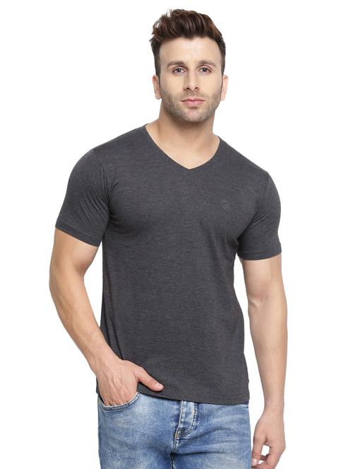 grey solid t-shirt - 16816884 - Standard Image - 1