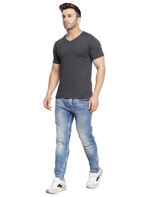 grey solid t-shirt - 16816884 - Standard Image - 4