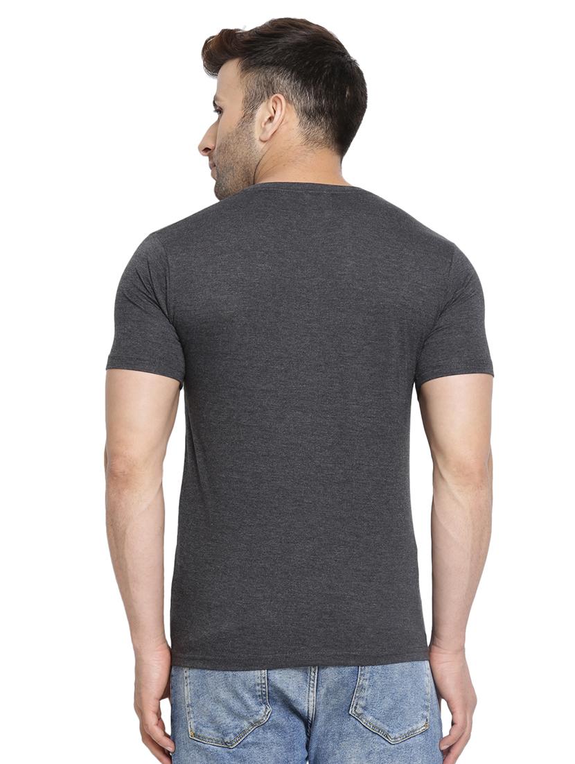 grey solid t-shirt - 16816884 - Zoom Image - 3