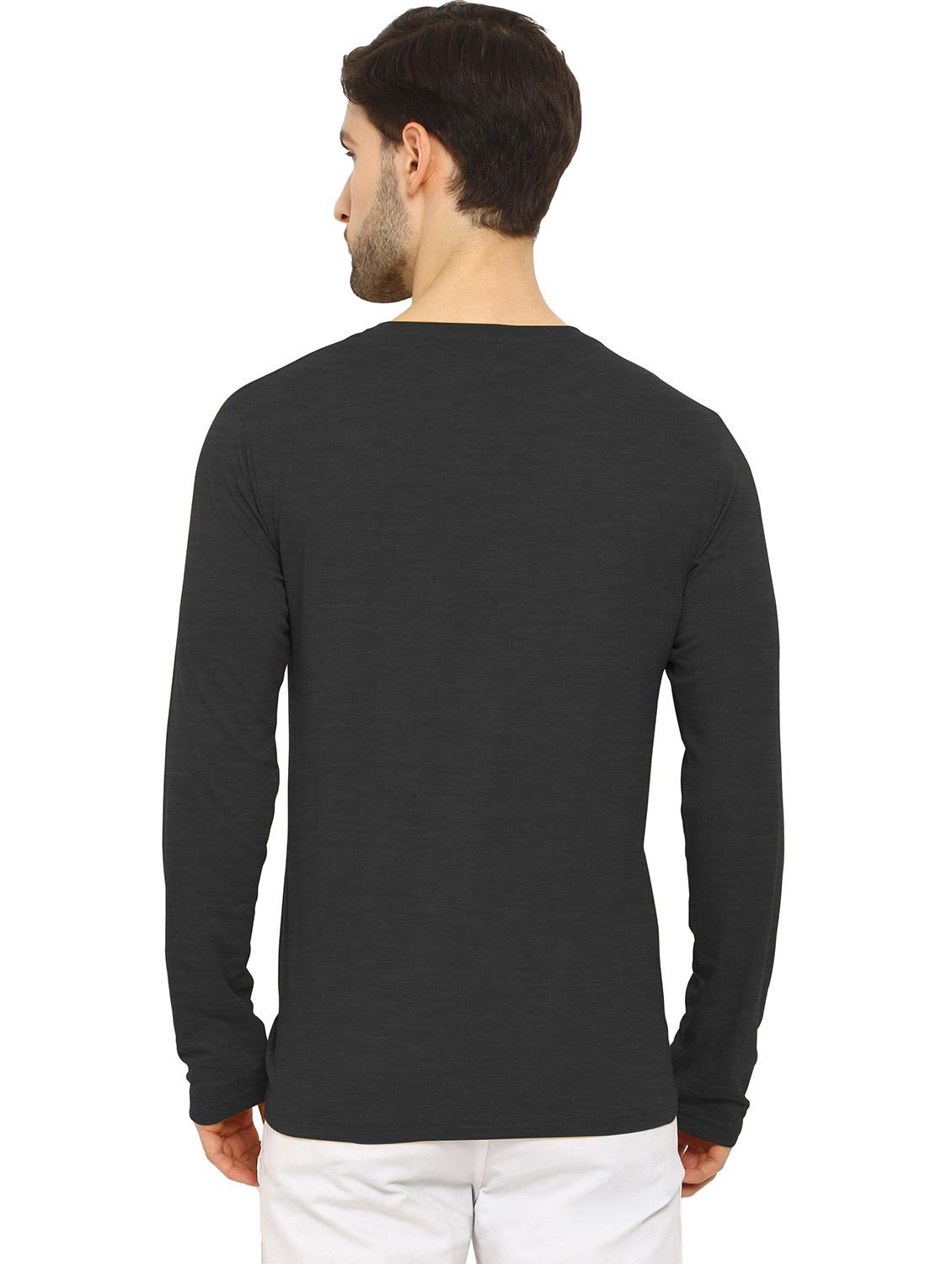 grey solid t-shirt - 16816890 - Zoom Image - 3