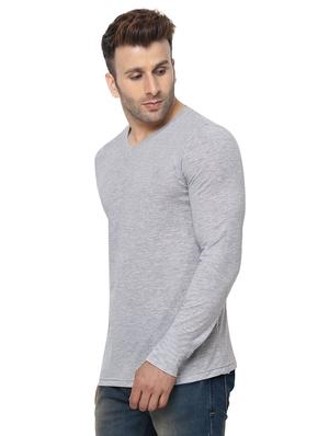 grey solid t-shirt - 16816895 - Standard Image - 2