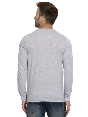 grey solid t-shirt - 16816895 - Standard Image - 3