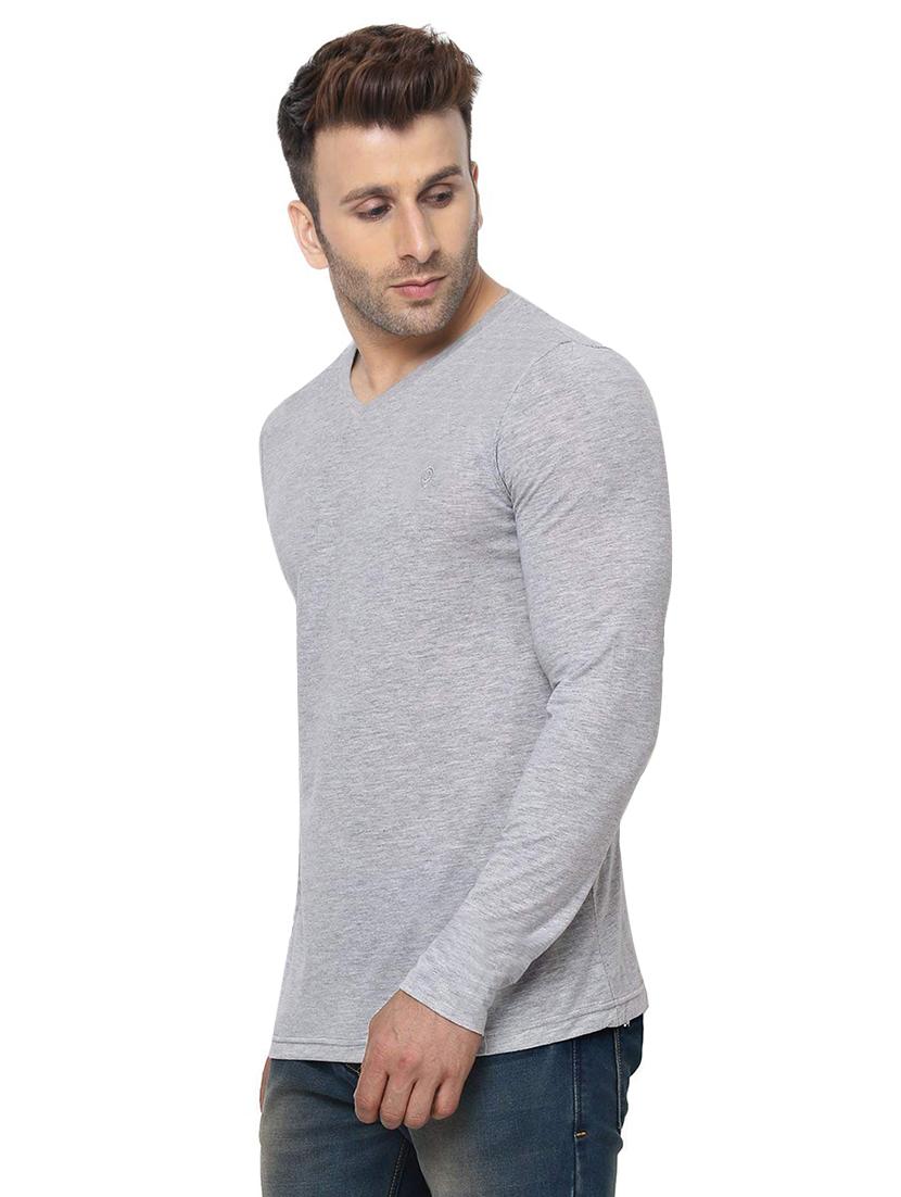 grey solid t-shirt - 16816895 - Zoom Image - 2