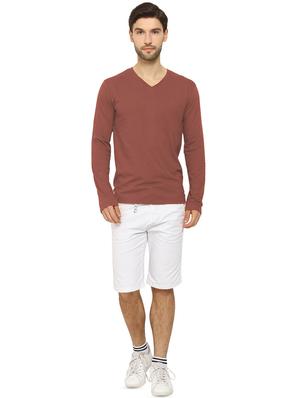 brown solid t-shirt - 16816900 - Standard Image - 4
