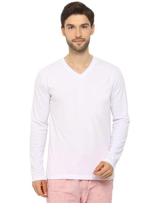 white solid t-shirt - 16816901 - Standard Image - 1