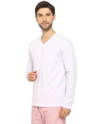 white solid t-shirt - 16816901 - Standard Image - 2