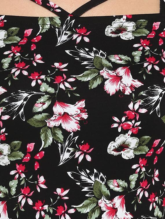 off shoulder floral bodycon dress - 16816910 - Zoom Image - 4