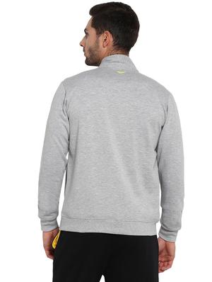 grey color block casual jacket - 16816973 - Standard Image - 3