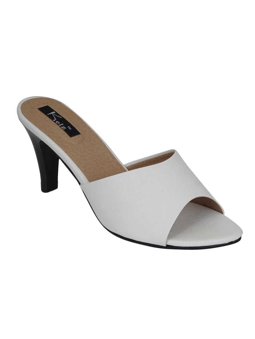 white slip on sandals - 16816996 - Zoom Image - 1