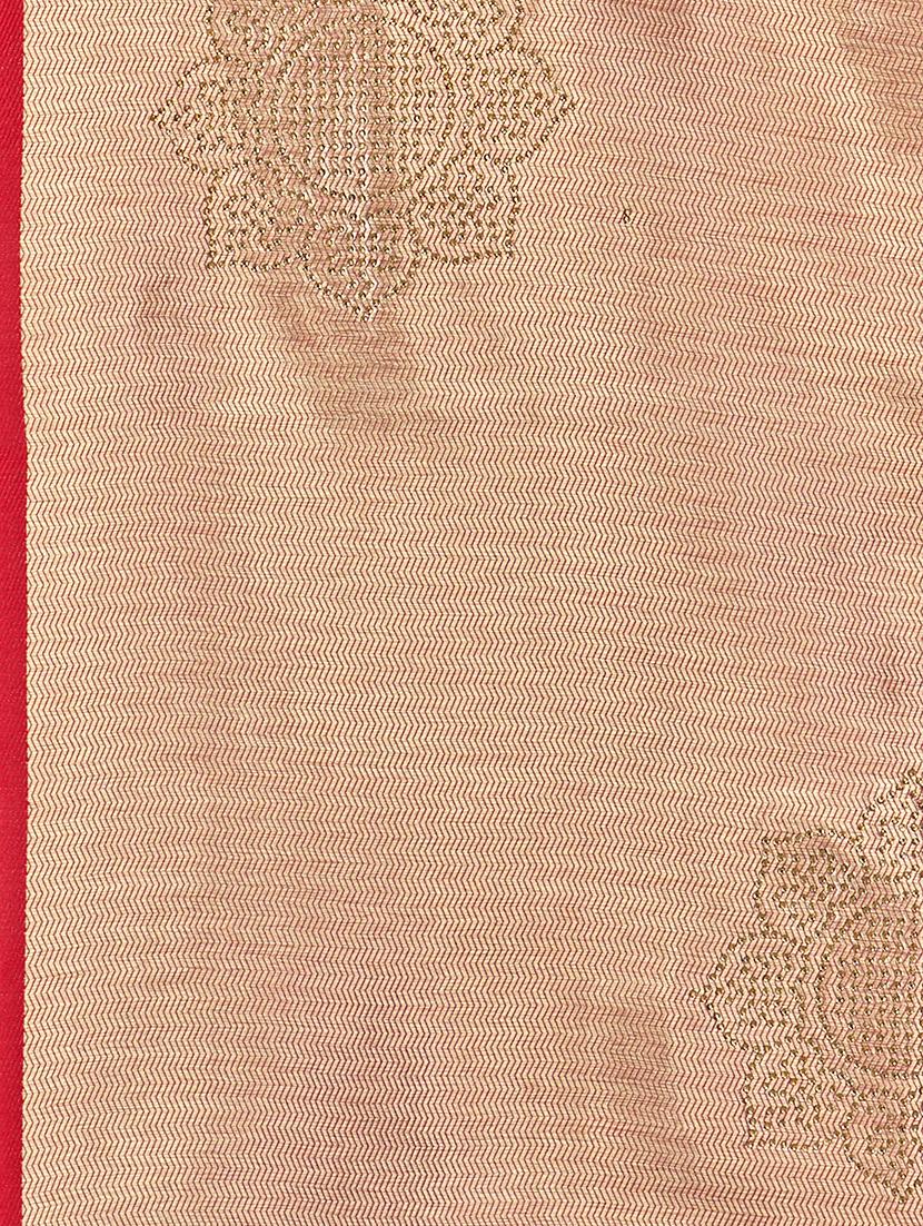 self design banarasi saree with blouse - 16817023 - Zoom Image - 4