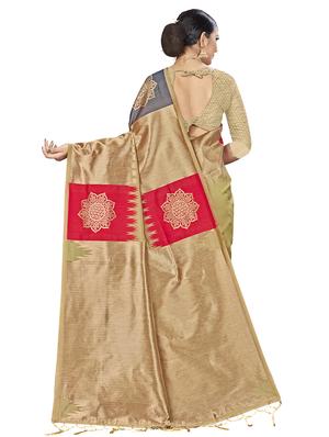 self design banarasi saree with blouse - 16817025 - Standard Image - 2