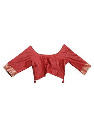 self design banarasi saree with blouse - 16817033 - Standard Image - 3
