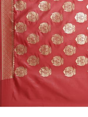 self design banarasi saree with blouse - 16817033 - Standard Image - 4