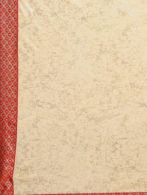 printed half & half saree with blouse - 16817044 - Standard Image - 3