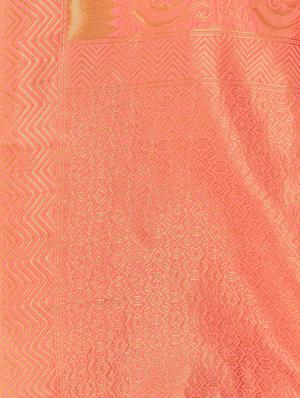 self design banarasi saree with blouse - 16817051 - Standard Image - 4