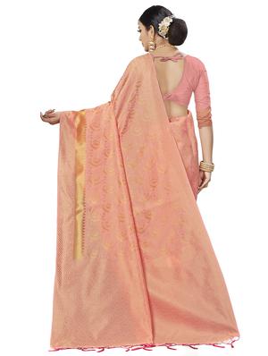 self design banarasi saree with blouse - 16817053 - Standard Image - 2