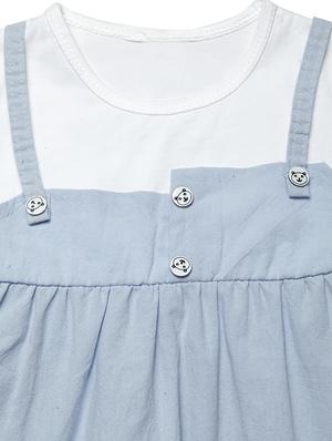 blue cotton frock - 16817121 - Standard Image - 3