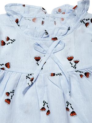 blue cotton frock - 16817124 - Standard Image - 3