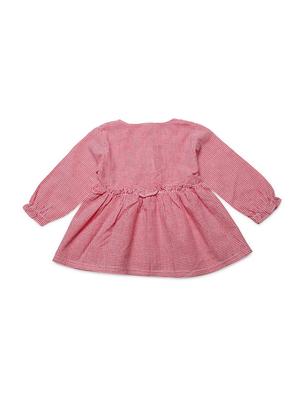 red cotton frock - 16817127 - Standard Image - 2