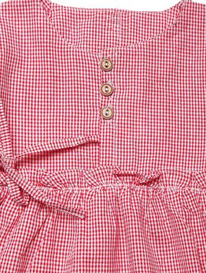 red cotton frock - 16817127 - Standard Image - 3