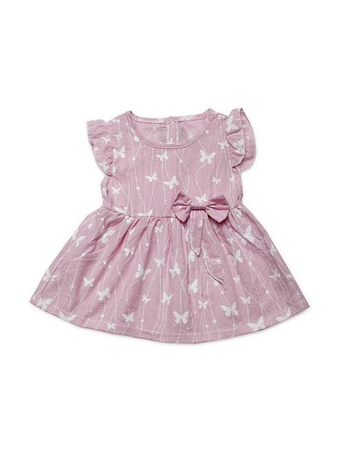 pink cotton frock - 16817134 - Standard Image - 1
