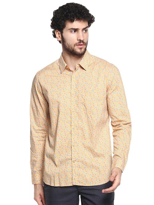 orange printed casual shirt - 16817200 - Standard Image - 1